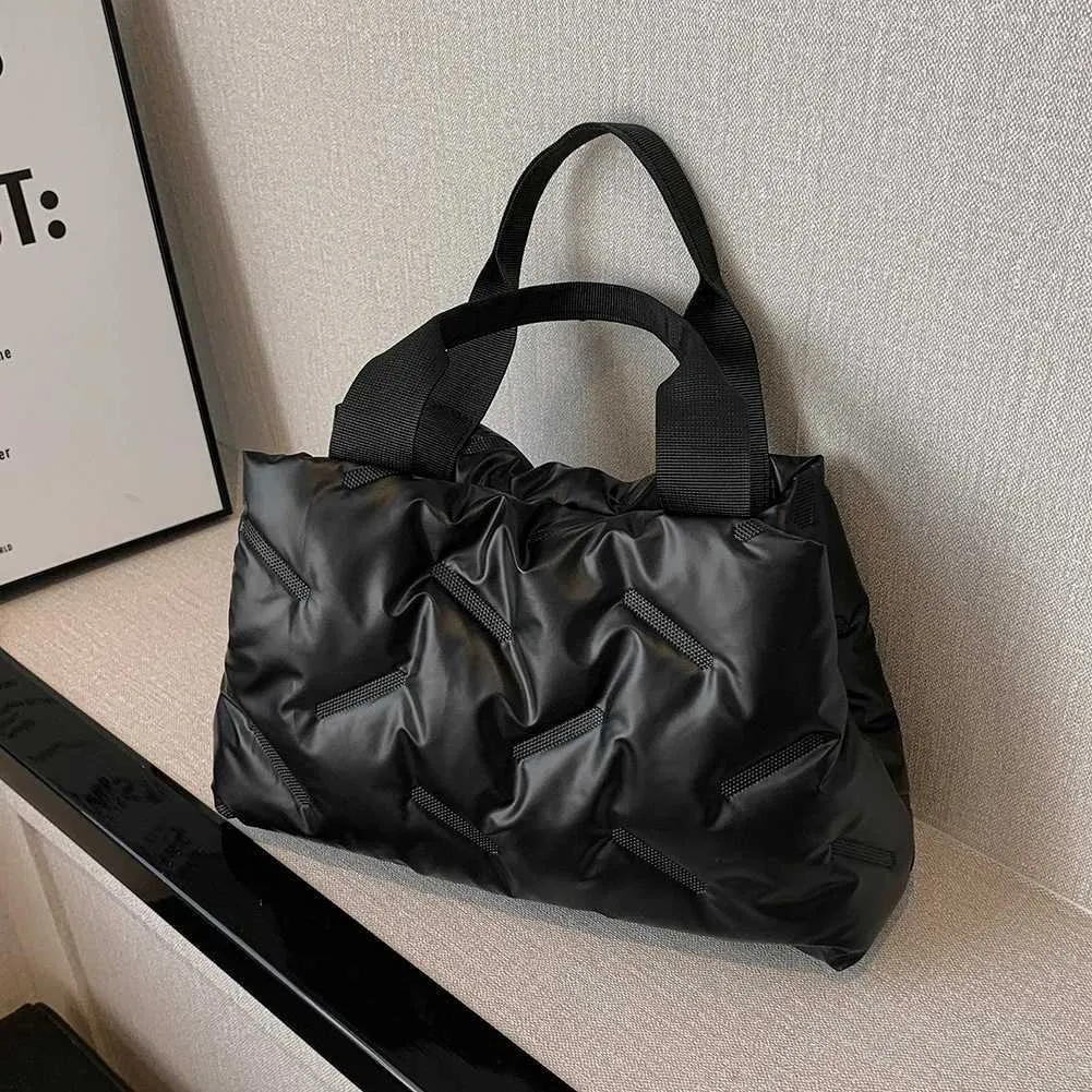 Moda Donna Hobo Trapuntato Spazio Imbottito Borsa A Tracolla Borsa Invernale Donna Cuscino Grande Capacità Tote Crossbody Ba241105_voghion.com