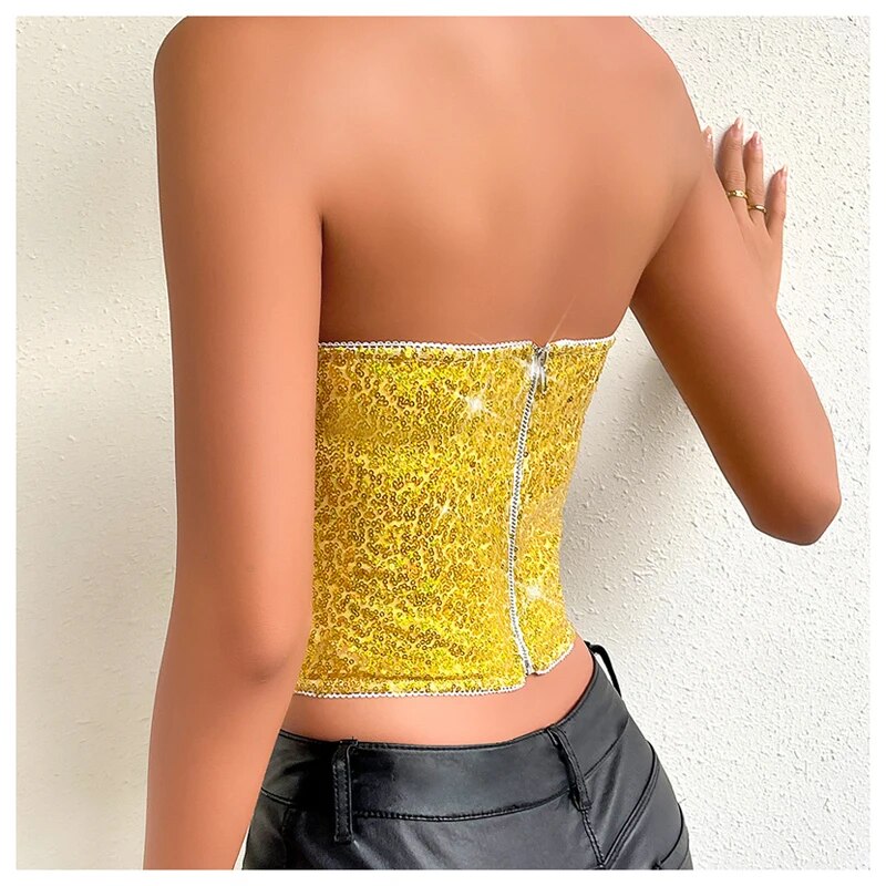 Reggiseno corsetto da donna europeo e americano, lingerie a spina di pesce, reggiseno con paillettes, biancheria intima push-up per ragazza piccante_voghion.com