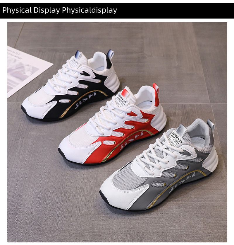 Herren Leder Wanderschuhe Schnürschuhe Freizeit Outdoor Mesh Schuhe_voghion.com