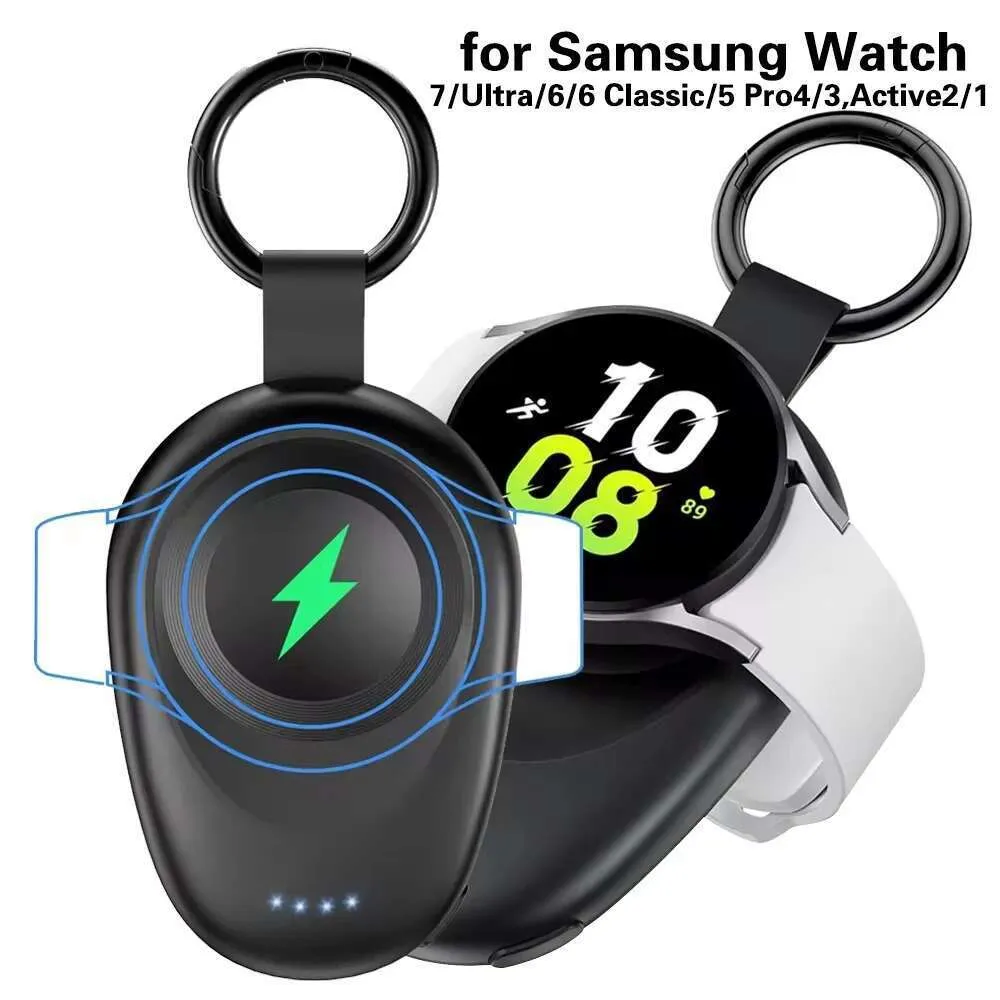 NEWDERY Magnetic Keychain Charger For Samsung Galaxy Watch 7/Ultra/6/6 Classic/5 Pro/4/3,Active2/1 Portable Wireless_voghion.com