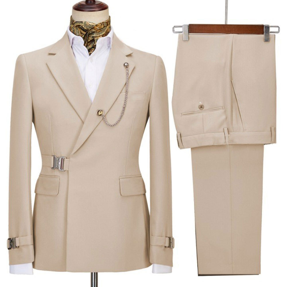 Men's Clothing New Two Piece Suits Casual Business Suits For Groomsmen And Groomsmen_voghion.com