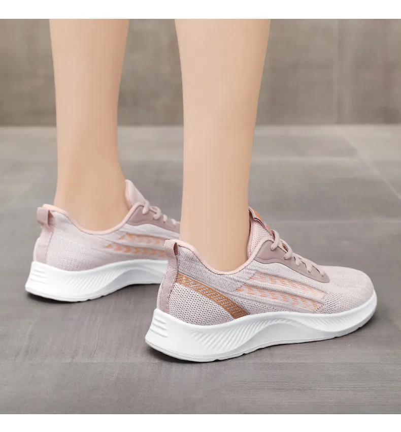 Summer New Breathable Casual Sports Single Big Yards Korean Version Of The Height-enhancing Mesh Shoes Female_voghion.com