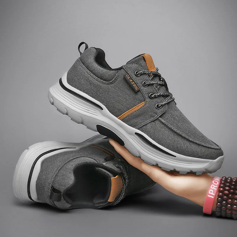 Loafers 2022 Spring New Comfortable Senakers for Men Business Casual Canvas Shoes Lightweight Plus Size_voghion.com