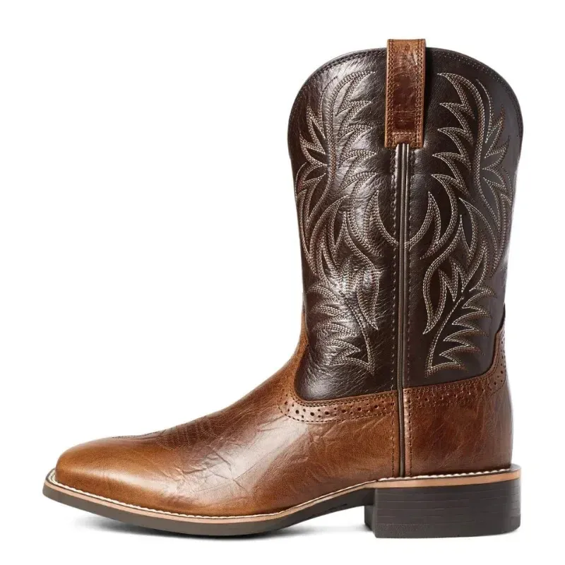 Men High Boots Embroidery Retro Handmade Mens Western Cowboy Boot Pointed Toe Hand ing Outdoor Shoes 241028_voghion.com