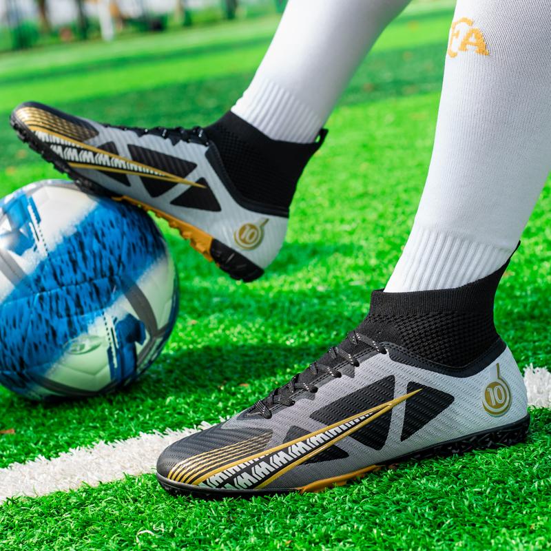 Men Soccer Shoes Kids Football Boots Women Professional Soccer Cleats Antiskid Chaussure Football TF/FG Outdoor Football Shoes_voghion.com