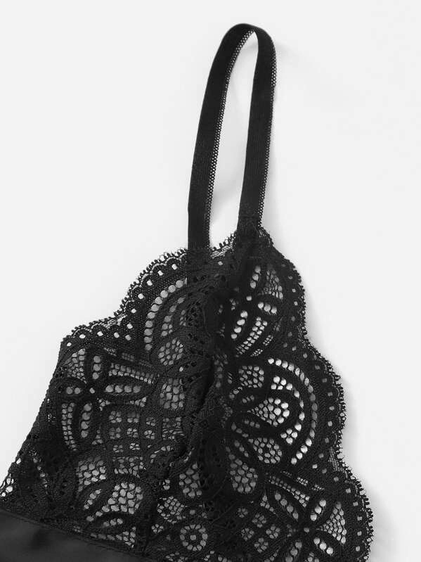 2024 New Style Zweiteiliger Cut-Out-Bikini Mode Sexy Spitzen-Krawatten-Dreipunkt-Dessous_voghion.com