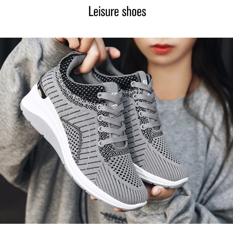 Women's Inner Height Increasing Sports Shoes For Daily Comfort_voghion.com