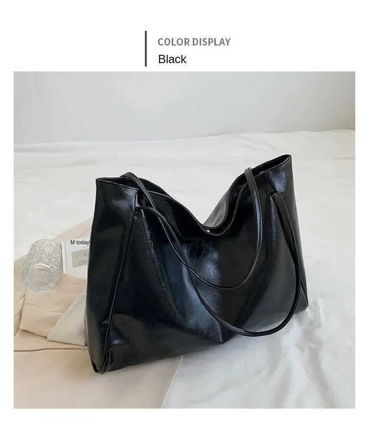 Casual Pu Leather Shoulder Bag Solid Colour Tote For Women_voghion.com
