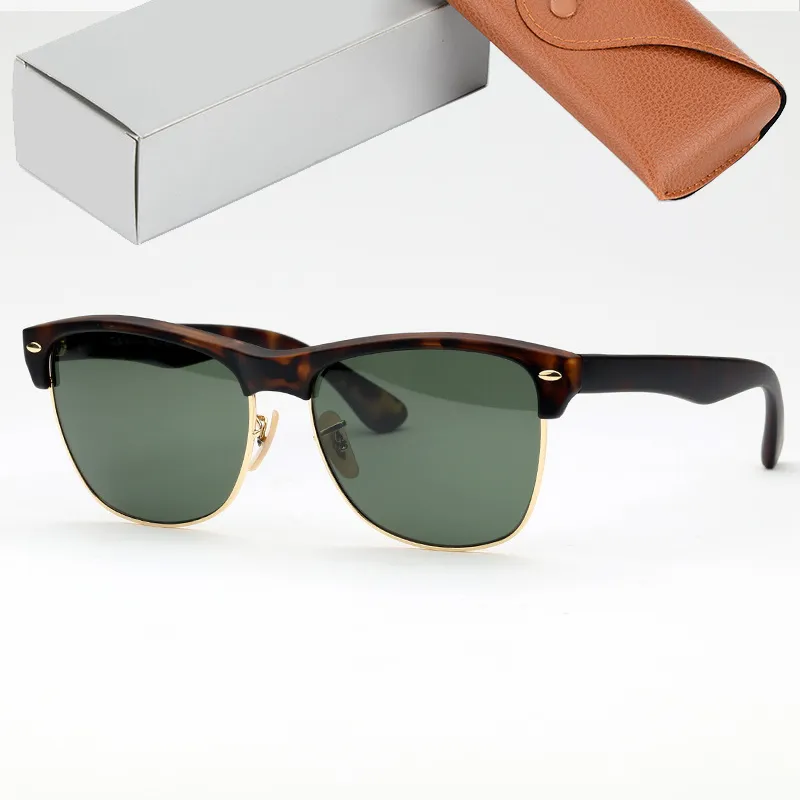 Occhiali da sole da uomo e da donna di alta qualità con montatura in nylon oversize per occhiali da sole da uomo con lenti in vero vetro Oculos Lunette De Soleil_voghion.com