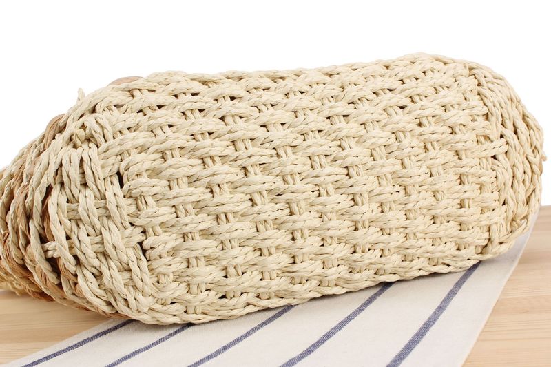 Neue Umhängetasche 2024, handgewebte Tasche im Bohemian-Stil, Strohtasche den Strandurlaub am Meer, modische_voghion.com