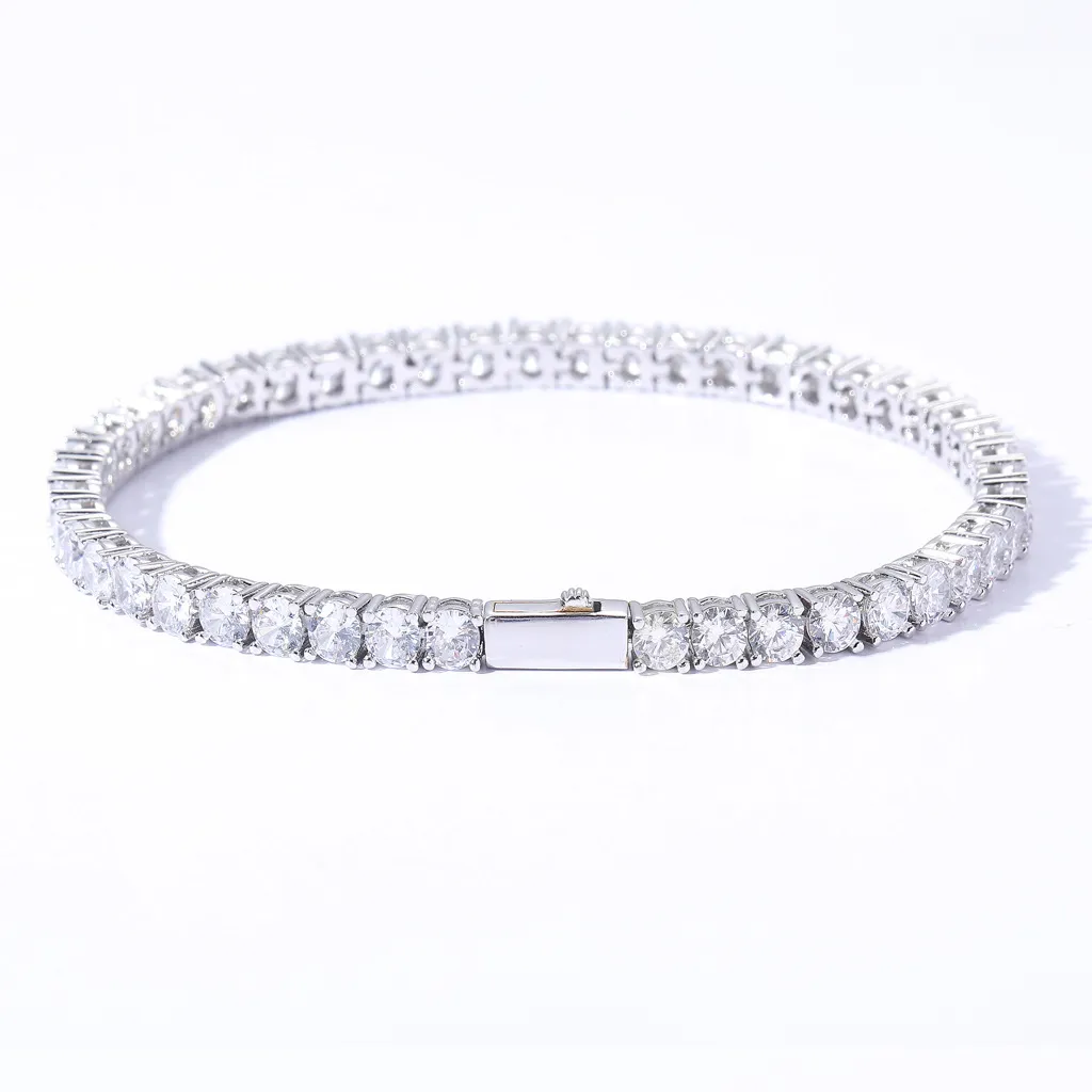 Pulsera de tenis para mujer de acero con circonitas_voghion.com