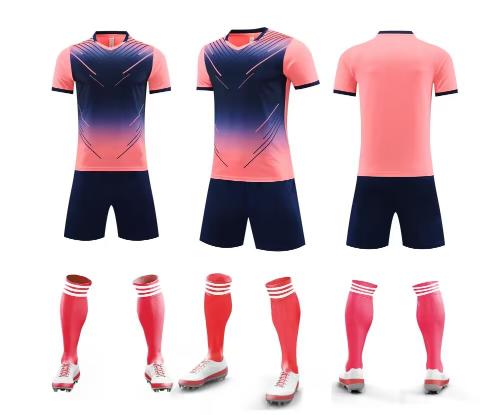 Bedrukte wedstrijdtraining de Speed Student Games, korte mouwen kindervoetbalshirt set voor heren_voghion.com