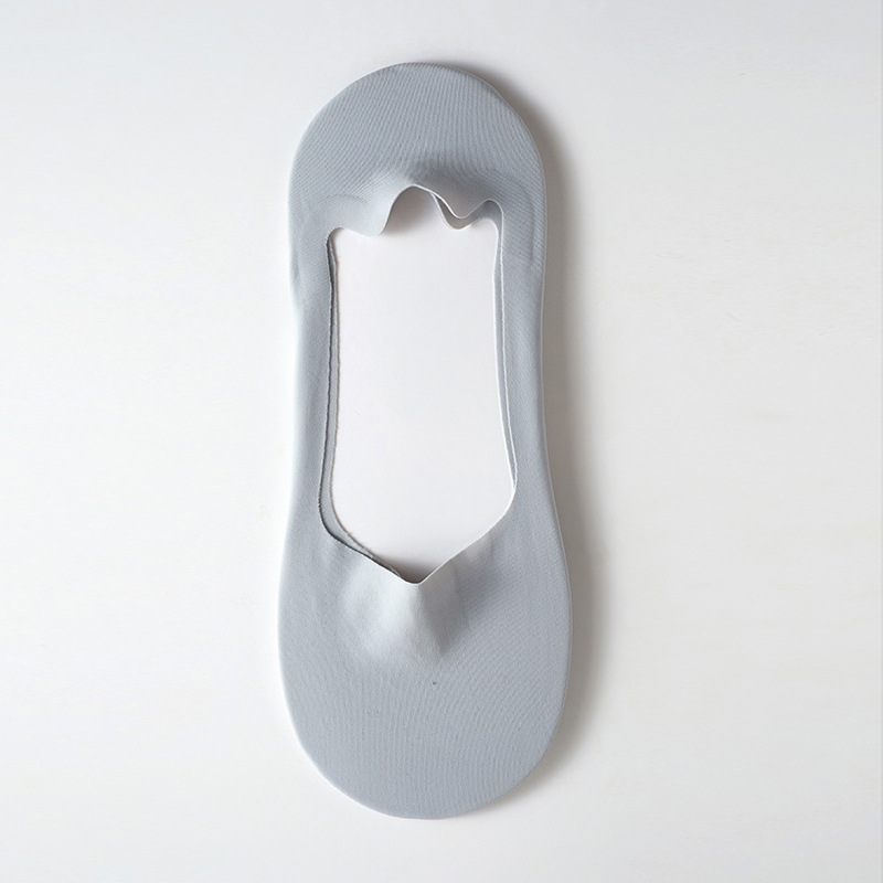 Herenbootje voor de zomer, gemaakt van ijszijde met een dunne katoenen onderkant, ondiep, onzichtbaar, ademend, zweetabsorberend, geurwerend en antislip._voghion.com