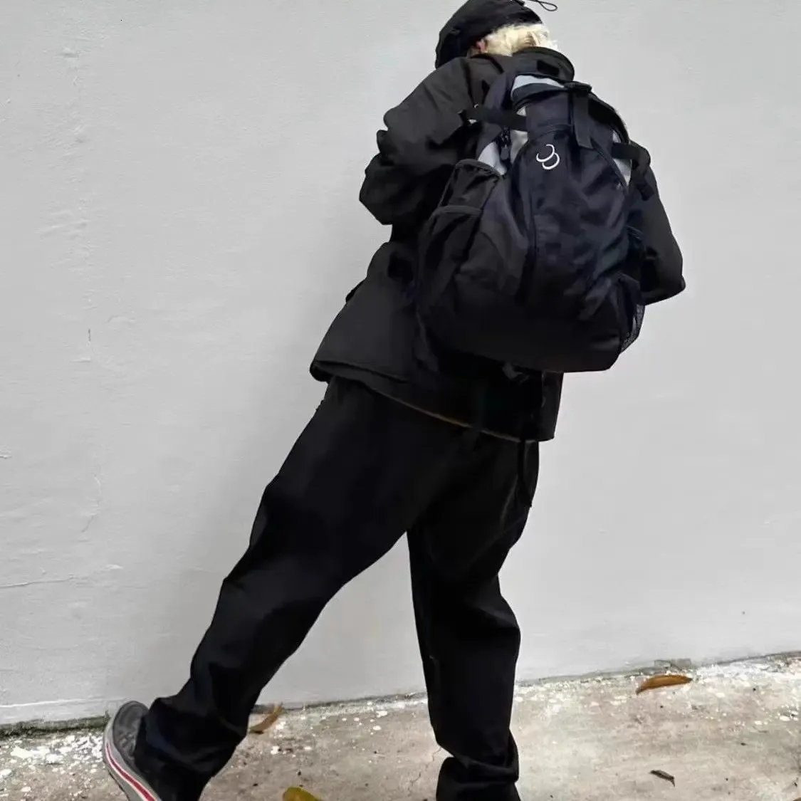 Casual Patchwork Backpack Contrast Colour Vintage School Bag_voghion.com