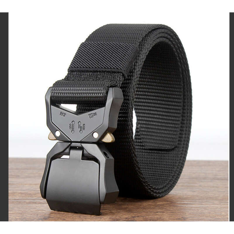 Ceinture tactique en nylon tressé pour homme, accessoire de sécurité pour étudiant, audiophile, militaire, entraînement, Cobra, travail, toile_voghion.com