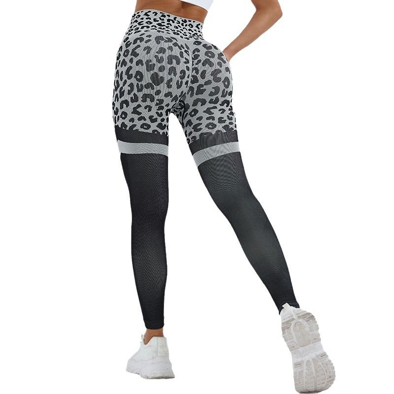 Leopard Print Yoga Leggings Für Damen High Waist Sporthose_voghion.com