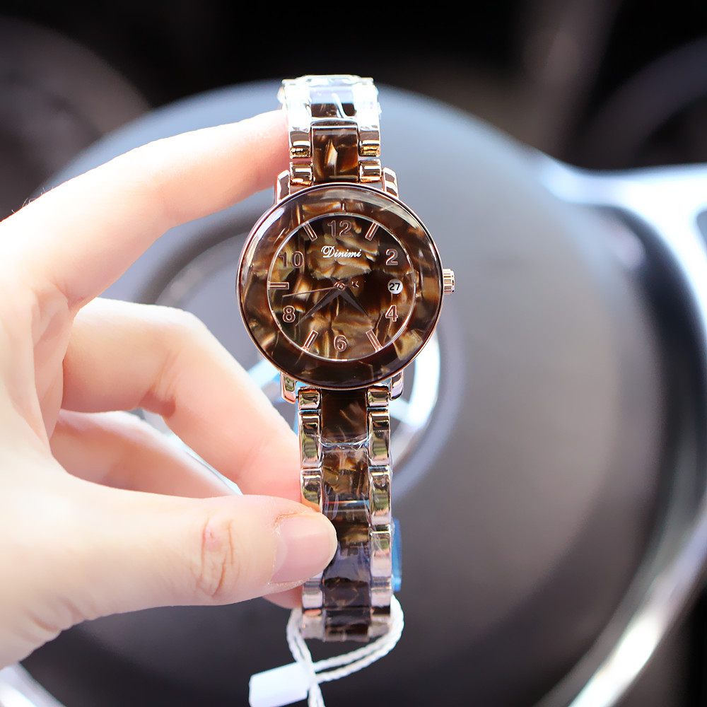 Modische neue Damen-Zeiger-Stil Nische digitale Version mit Kalender Quarz wasserdichte Uhr für Frauen_voghion.com