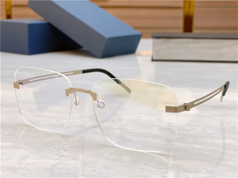 Designer-Mode-Sonnenbrillenrahmen für Männer und Frauen, randlos, anpassbar, verschreibungspflichtig, Retro-Brille, schraubenlos_voghion.com