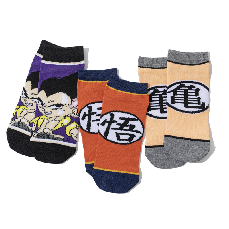 2025d Unisex Spring Autumn Summer Cartoon Anime Cotton Comic Boat Personality Animation Short Tube Socks_voghion.com