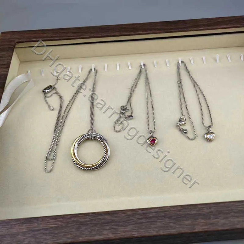 Collane 50cm Gioielli Argento Streamlined Designer Cz Uomo Collana Pendente Etichetta Donna Placcato Oro Cavo Combinazione Scatola_voghion.com