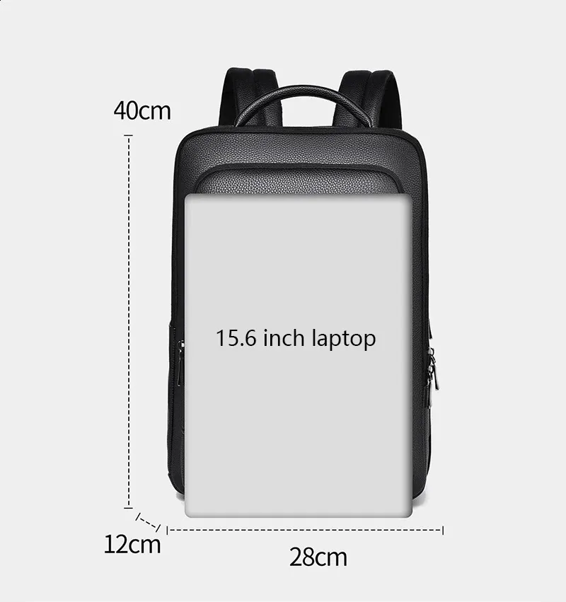 Zaino da uomo in pelle PU con ricarica USB, alla moda, per ufficio, da viaggio, casual, per affari_voghion.com