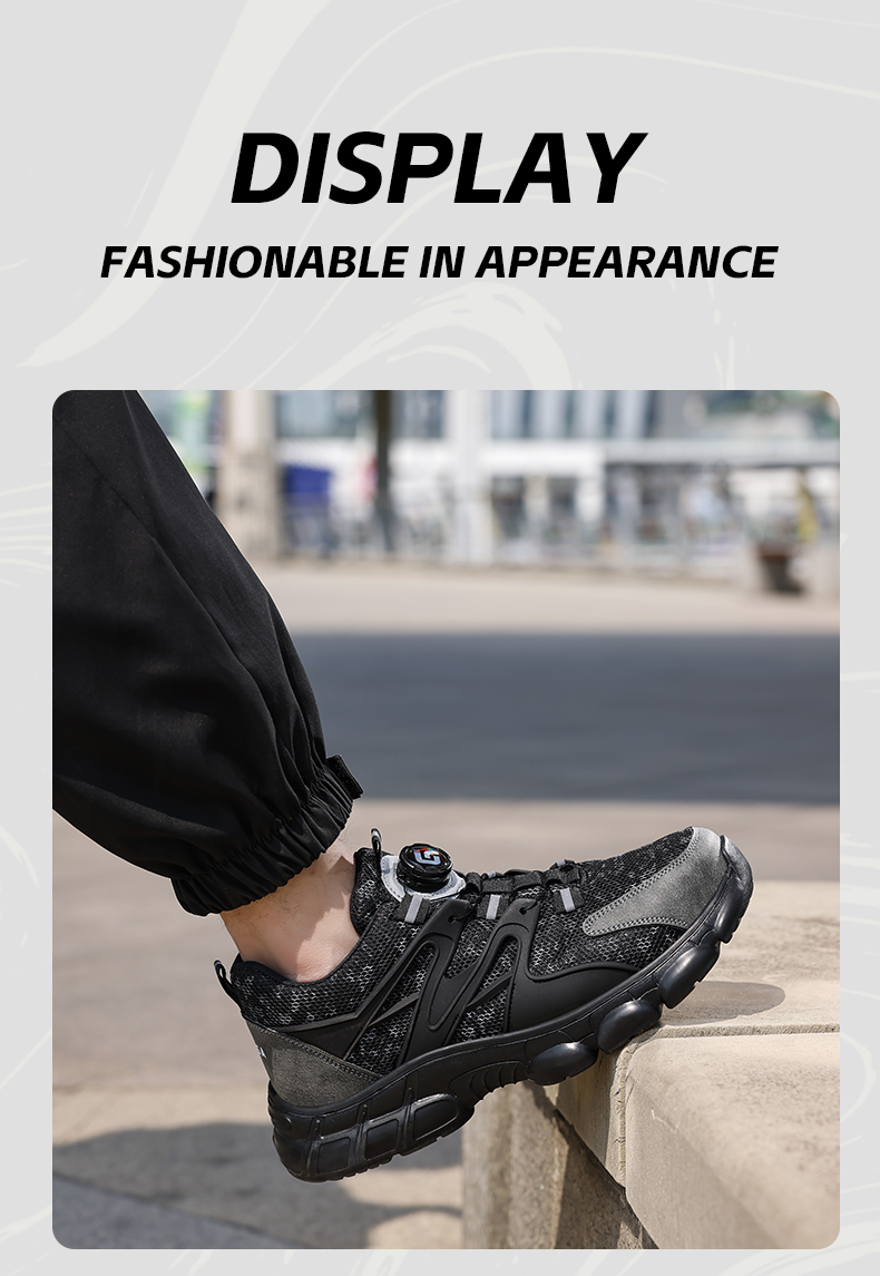 Chaussures de sécurité GUYISA, embout en acier anti-écrasement, semelles confortables en caoutchouc et plastique 5026 CN38-46_voghion.com
