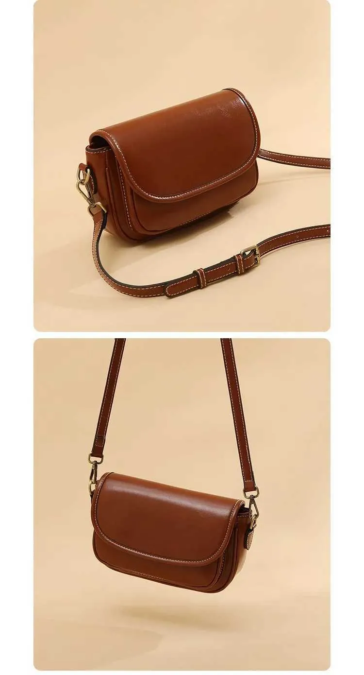 Fashionable retro small square single crossbody PU womens bag with two shoulder strapsC241214_voghion.com