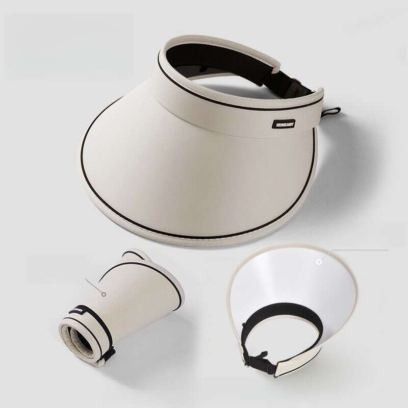 Kadın İçi Boş Üst, Yaz UV Koruması, Yüz Şapkası, Açık Hava Çok Amaçlı Büyük Kenarlı Güneş Şapkası_voghion.com