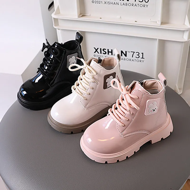 Kinder Mode Kaninchen Winter Herbst Weiche Sohle Reißverschluss Niedlichen Cartoon-Design Kurze Mädchen Schuhe Littlesprouts_voghion.com