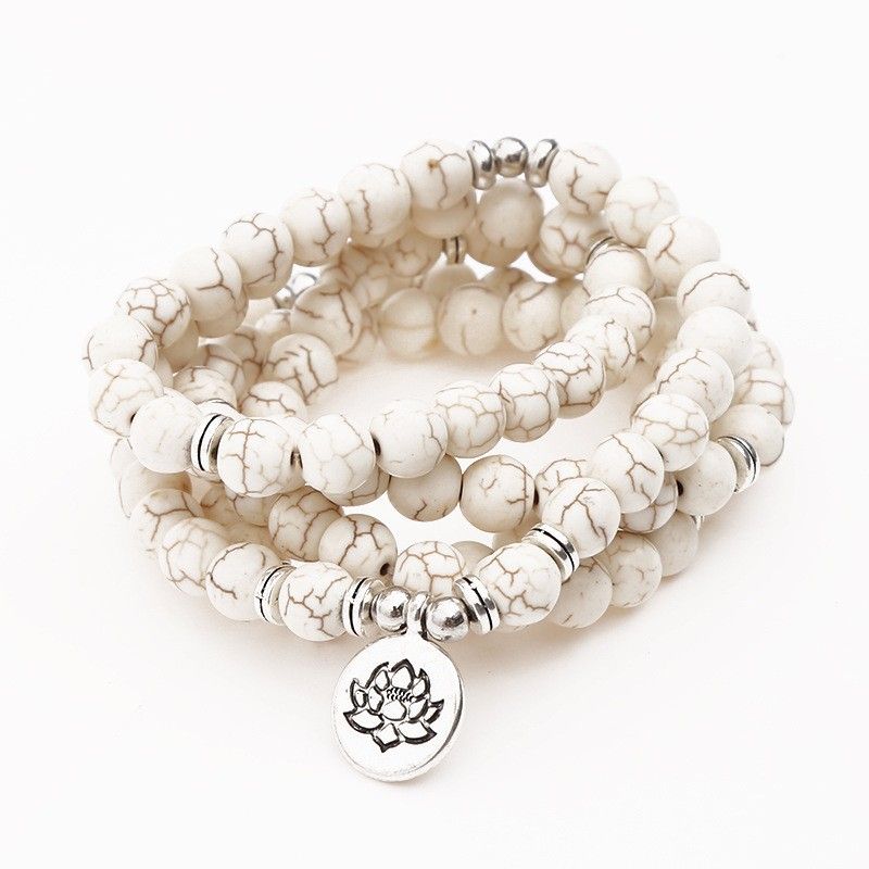 8mm 108 Perlen Lotus Multi Kreis Armband Baum des Lebens Anhänger Halskette Pullover Kette_voghion.com