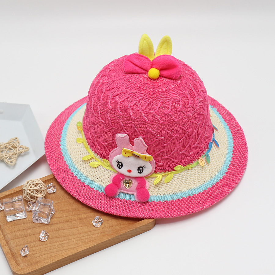 Children's Baby Girl Spring And Autumn Thin Straw Hat Fisherman Hat Kids Hat Summer Girls Sun Hat Sun Protection Spring_voghion.com