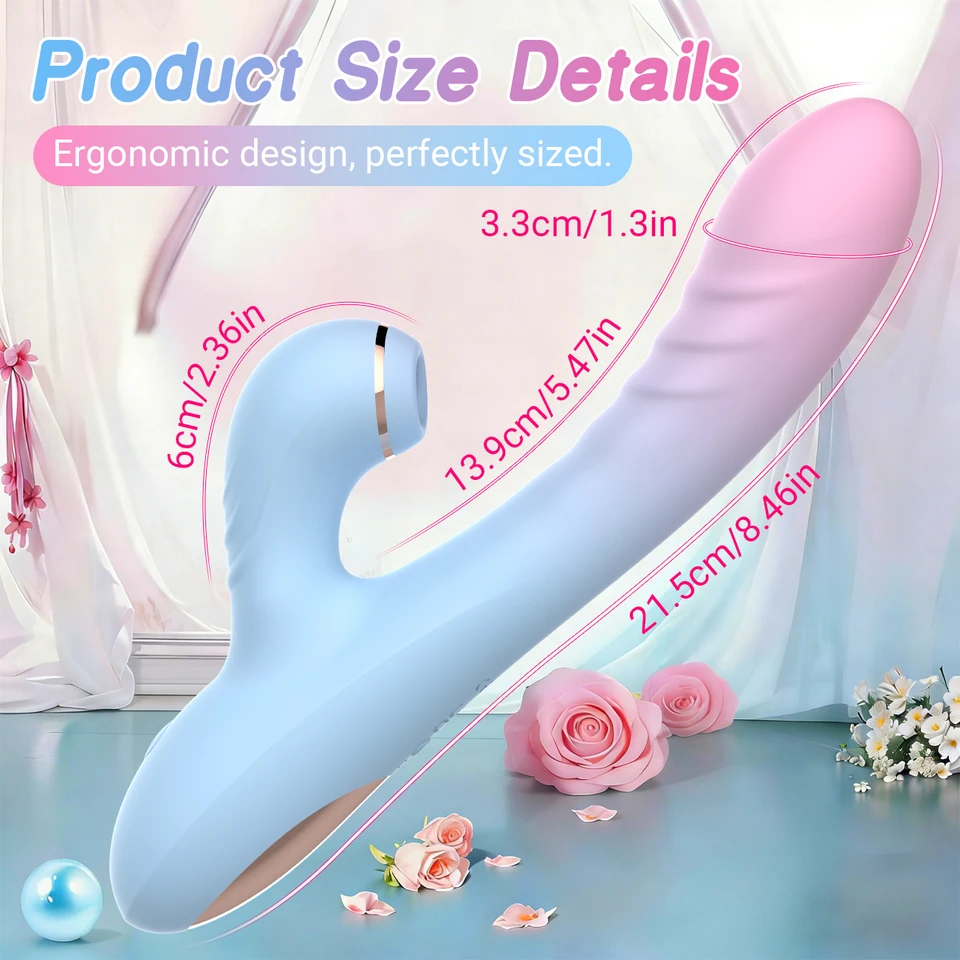 Dildo vibrateur avec aspiration pour stimulation intense_voghion.com