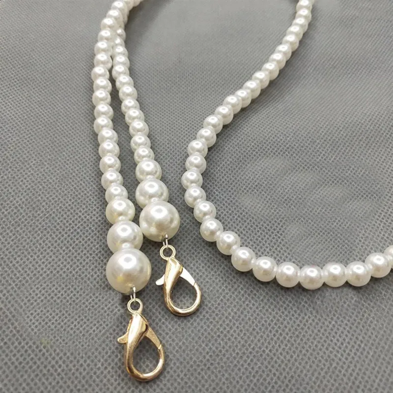 100110120cm voor Tassen Accessoires Handtassen DIY portemonnee Vervangende Lange Kralenketting Parel Schouderband Voor Tas 240828_voghion.com