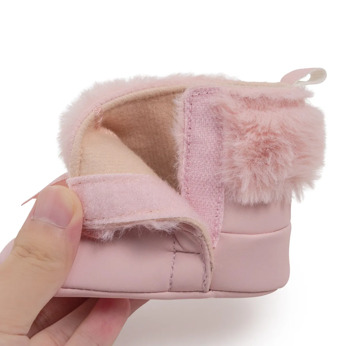 Bottes de neige pour bébé fille doublées chaussures hiver_voghion.com