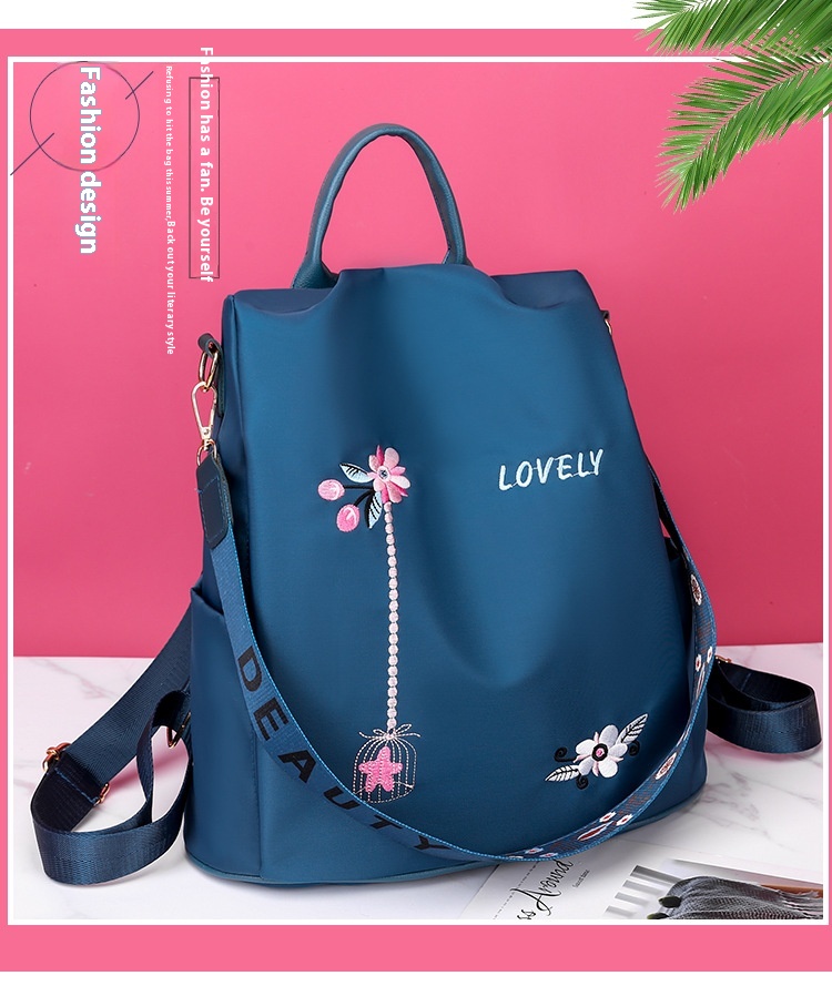 2024 New Oxford Cloth Small Backpack For Women Korean Version Anti-theft Lightweight Single Shoulder Dual-purpose Student Backpack_voghion.com