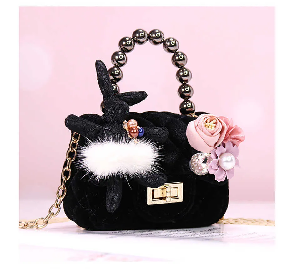 Zaini Borse e borsette per bambini alla moda per ragazza Borse a tracolla Veet Princess con catena di perle Bambini travestiti_voghion.com