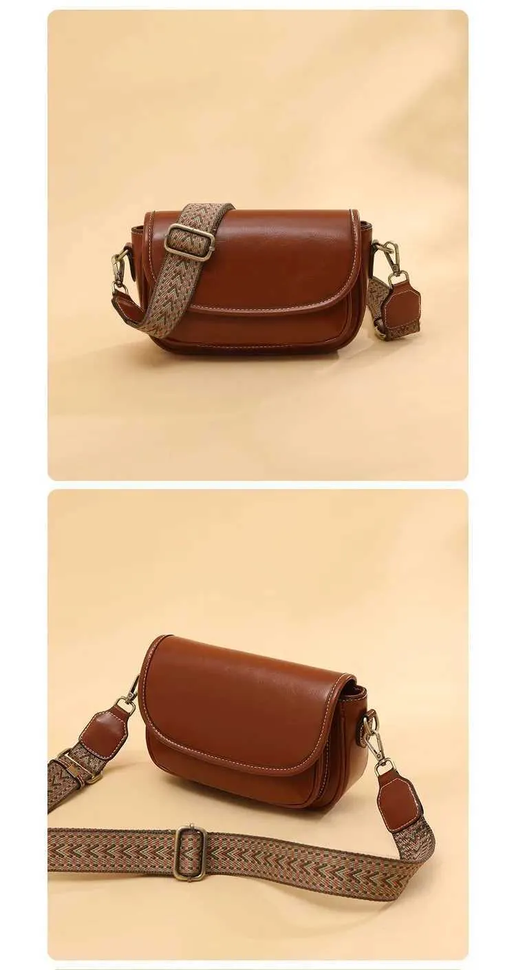 Fashionable retro small square single crossbody PU womens bag with two shoulder strapsC241214_voghion.com