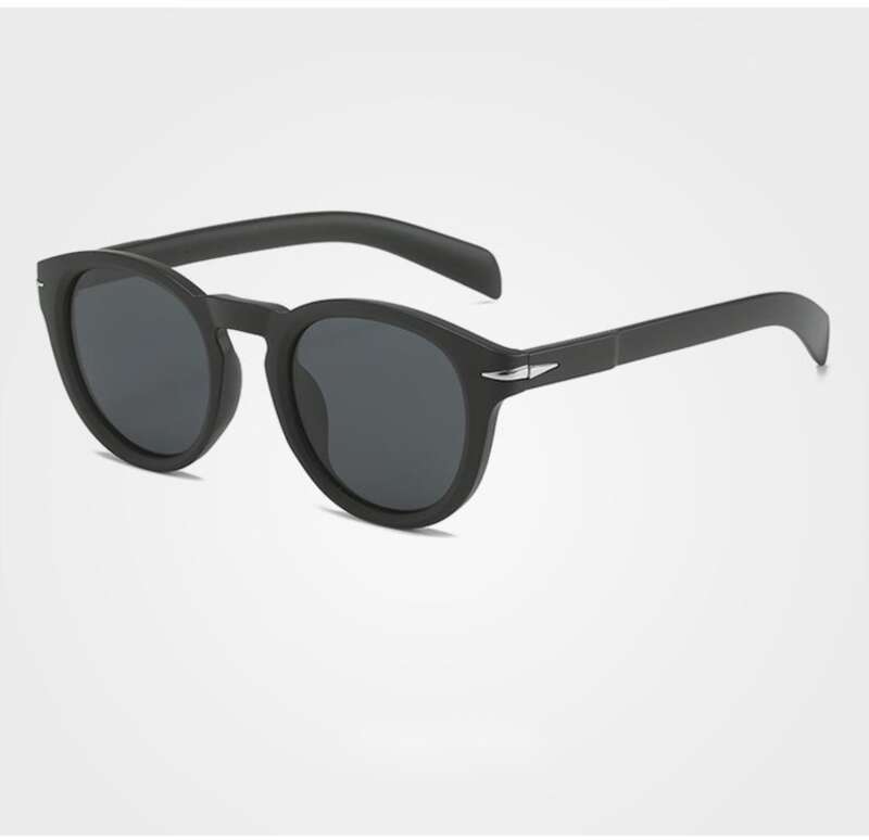 New Polarized Men's Sunglasses, Trendy British Round Frame Sunglasses_voghion.com