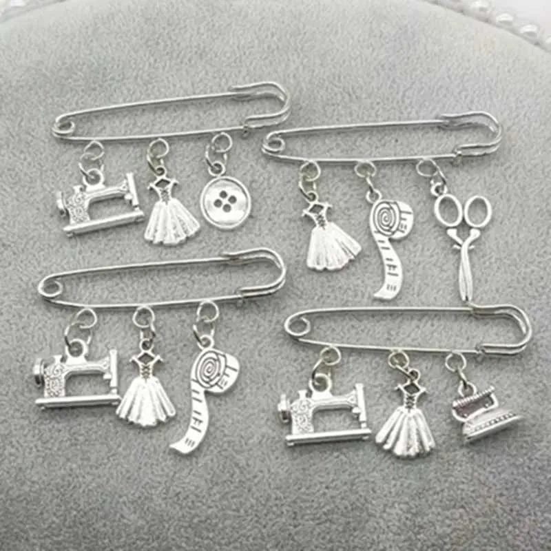Pins Brooches Fashion new fashion accessories fashionable sewing hine handmade clothes brooch H240705_voghion.com