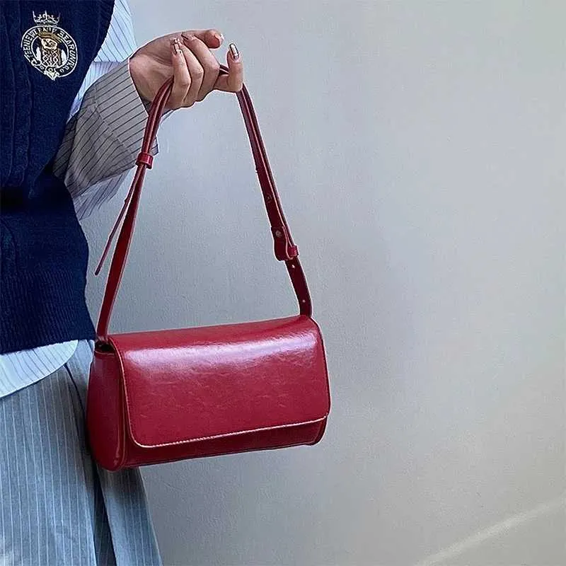 Borsa da donna vintage, rosso vino, sottobraccio, alla moda, semplice, in pelle PU, quadrata, con texture, da sposa, a tracolla_voghion.com