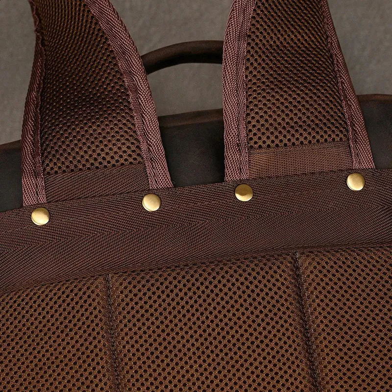 Zaino vintage Crazy Horse autentico da uomo, 14 pollici, per laptop, da lavoro, da donna, in pelle, per la scuola, grande, da viaggio_voghion.com