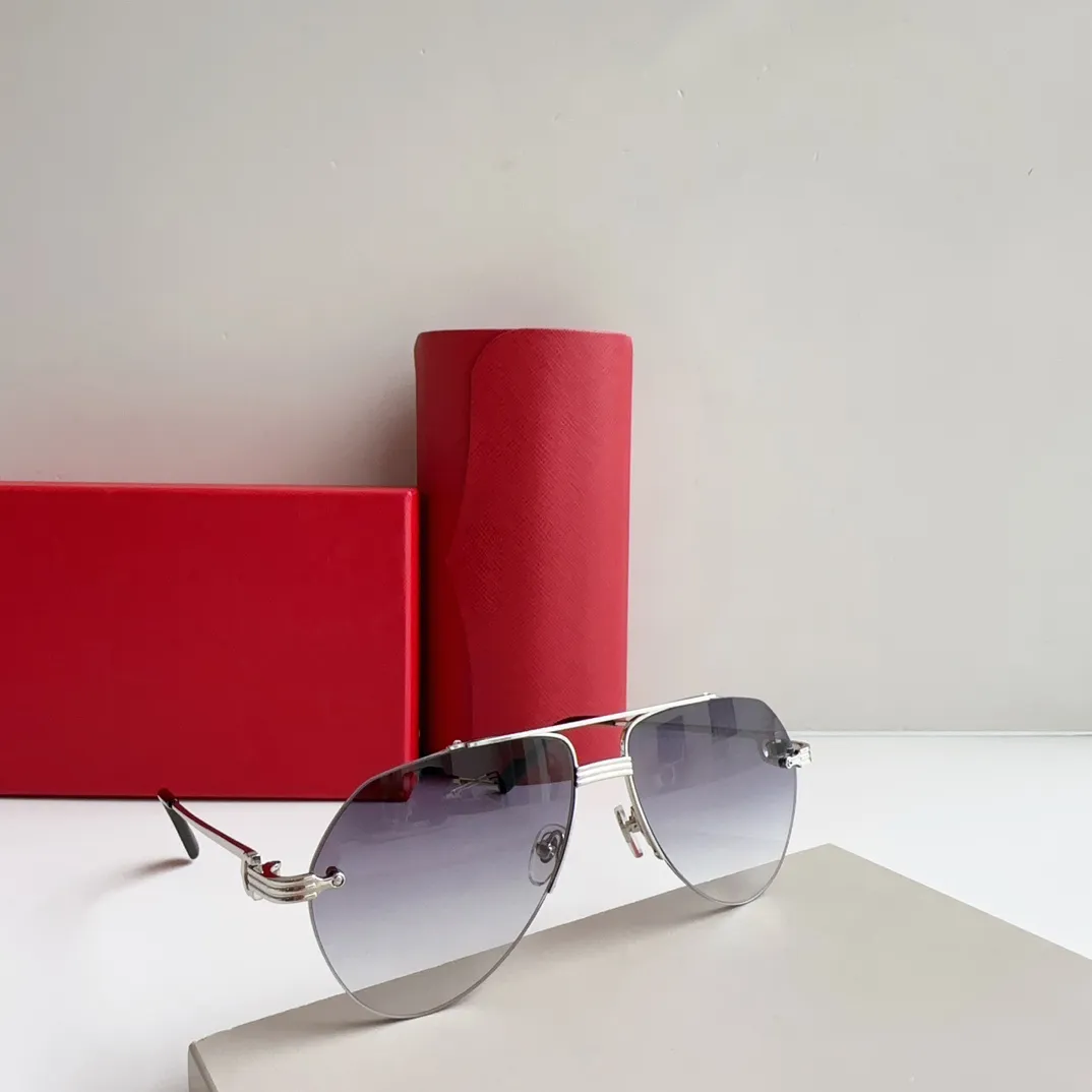 Designer Sunglasses For Men And Women Retro Half Frame Uv400_voghion.com