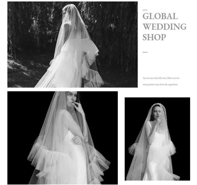 Velo da sposa corto a 2 strati con gioielli, copri viso, velo lungo fino al gomito, accessori per capelli da sposa di Halloween._voghion.com