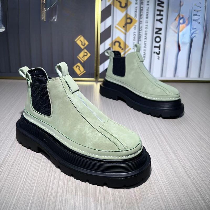 Herbst Neuankömmg Mode lässig britischen Stil Designer Motorrads tiefel bequeme hoge Winter warm Herren schuhe_voghion.com