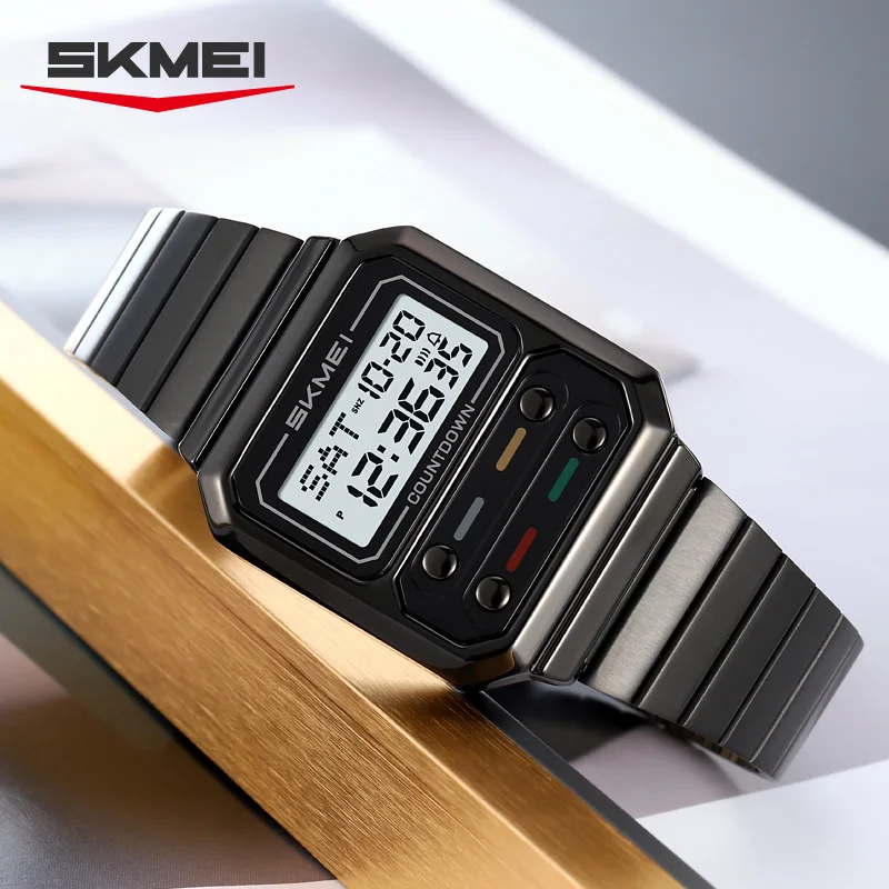 Luxury Digital Watch For Men Retro Style Waterproof Timepiece_voghion.com