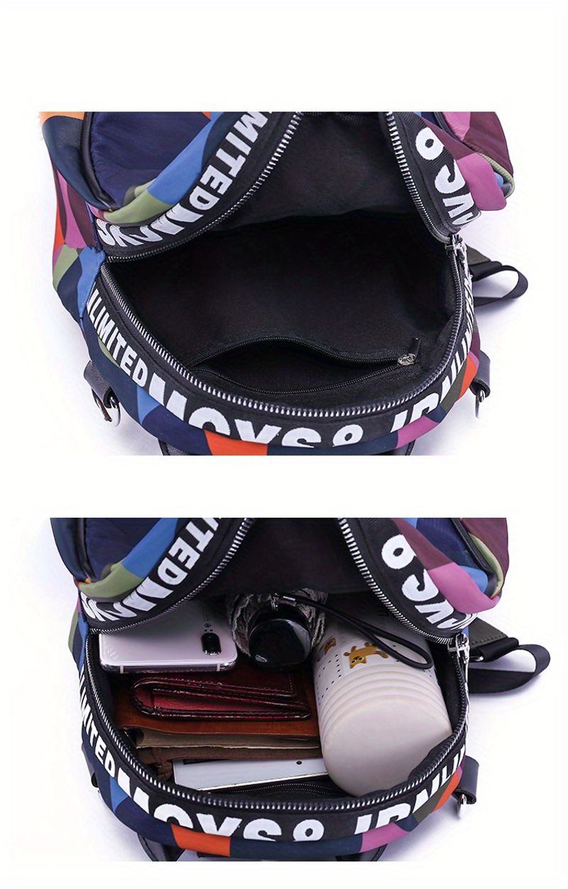 Modischer Rsack aus Oxford-Stoff, Schultasche großem Fassungsvermögen, lässige Unisex-Reisetasche mit modischem_voghion.com