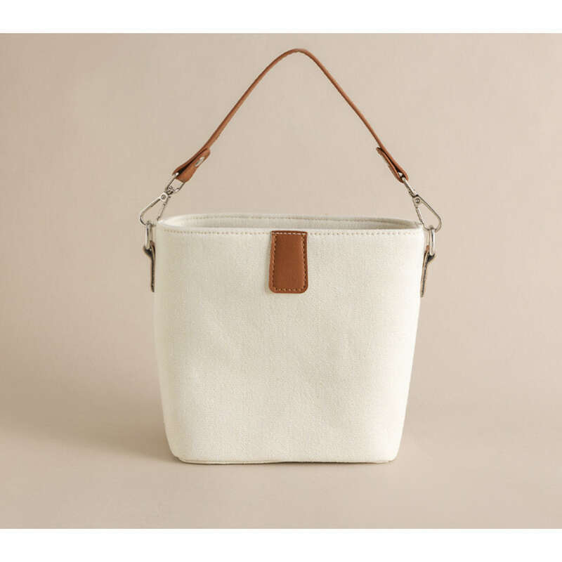 Bucket New Crossbody Schulter, einfaches Modetemperament, Damentaschen, Canvas_voghion.com