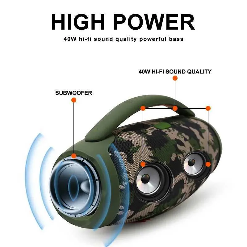 Portable Speakers High Power Speaker Boombox 3 Caixa De Som Bluetooth Loud Subwoofer Sound Box Powerful Bass Home_voghion.com