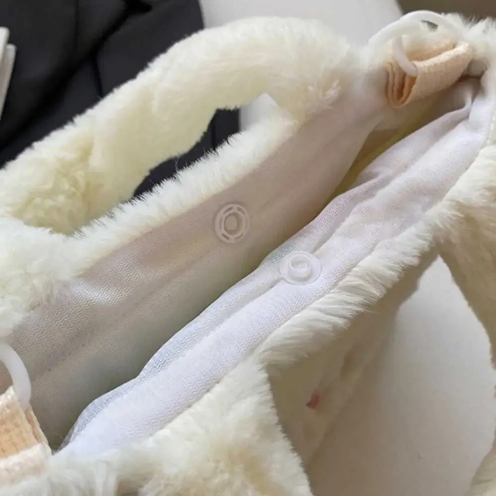 Žene Crossbody ramena, elegantne, s oslikanim slovima, plišane, gospodske, torbice za šminkanje i ruž za usne, velikog kapaciteta C241216_voghion.com