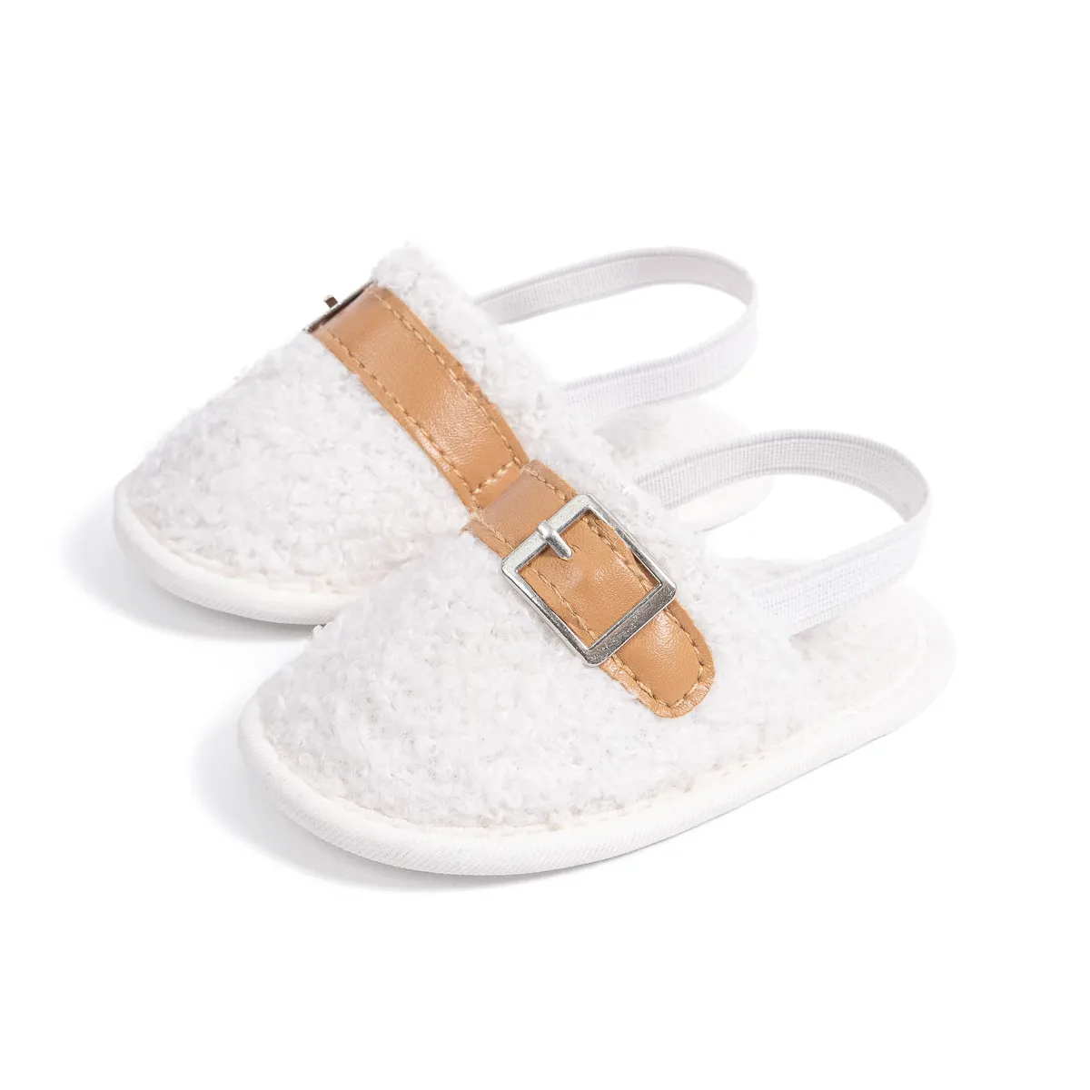 Pantofole neonato morbide in peluche calde per inverno ed interno_voghion.com